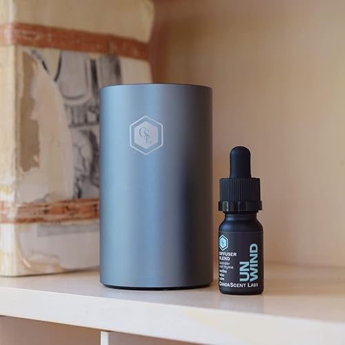 Miniatura 8 de Nuevo valor especial difusor sin agua de CandaScent Labs + aceites esenciales para relajar portátil y recargable por USB, 3 intensidades y 4 ajustes