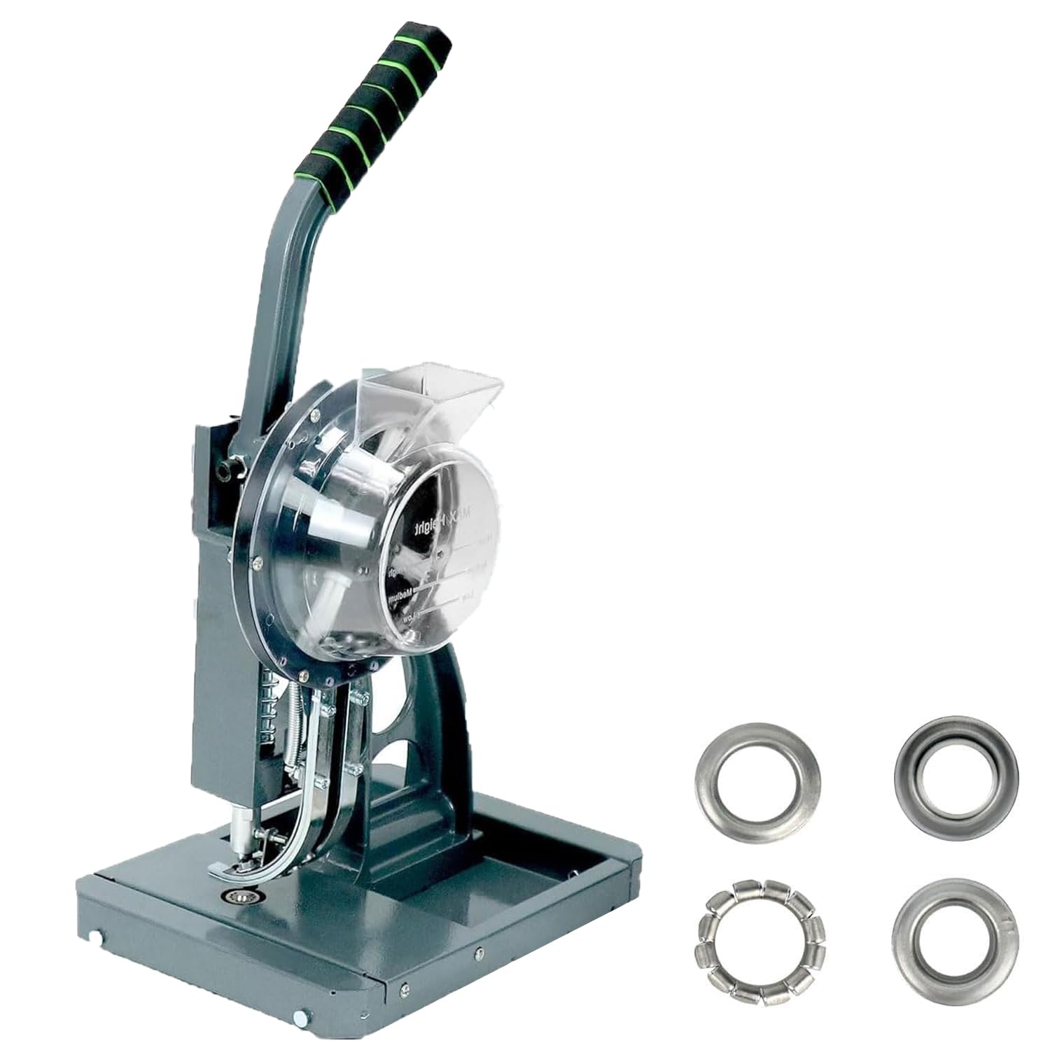 Prensa semiautomática de Alta Resistencia para Ojales: Prensa Manual Que Ahorra Mano de Obra con Ojales metálicos para Manualidades, Reparaciones y proyectos de tapicería. (12mm)