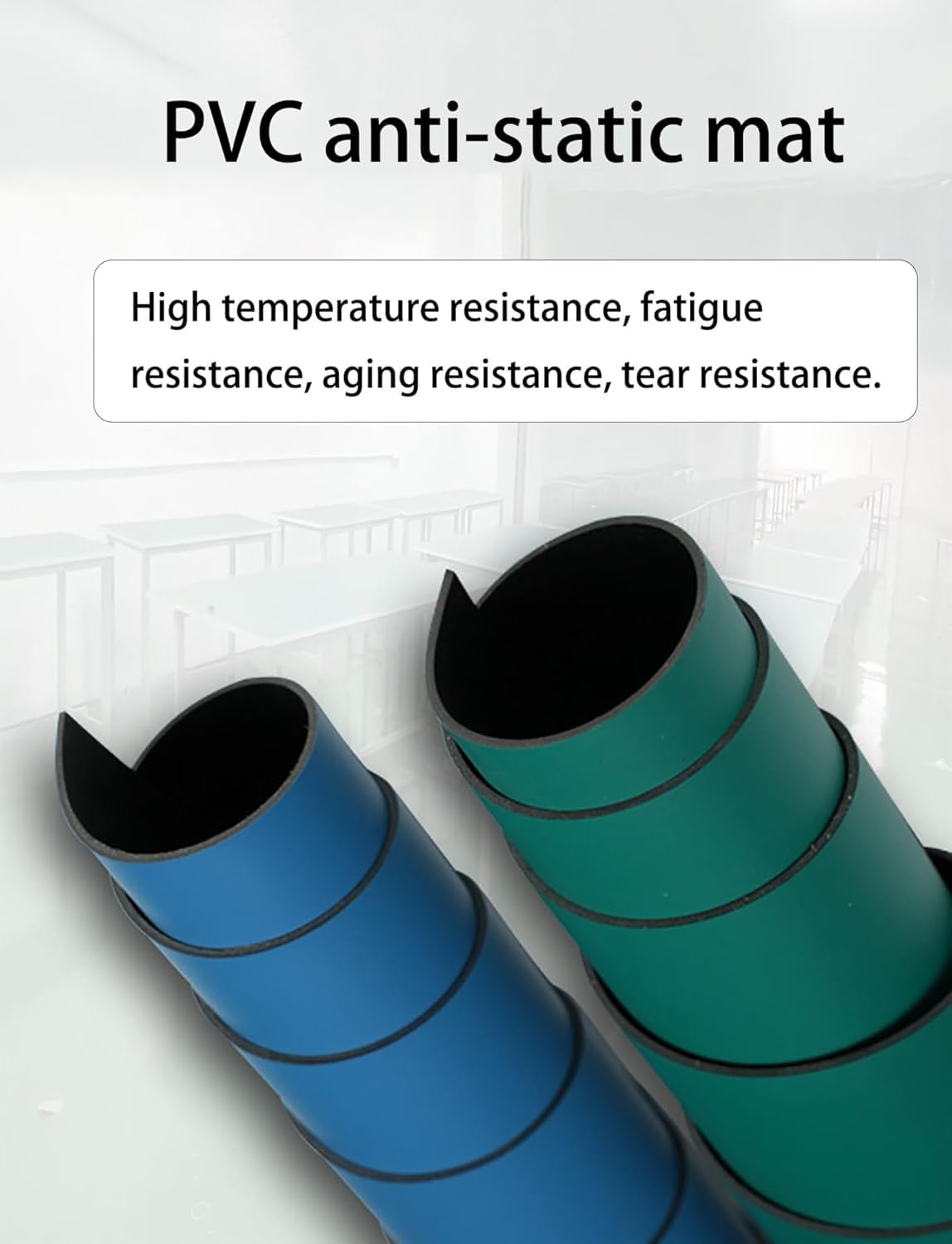 Estera de soldadura for banco de trabajo resistente al calor | Estera de reparación de goma antiestática, almohadilla de reparación de electrónica, for soldadura tecnológica(80x100cm)