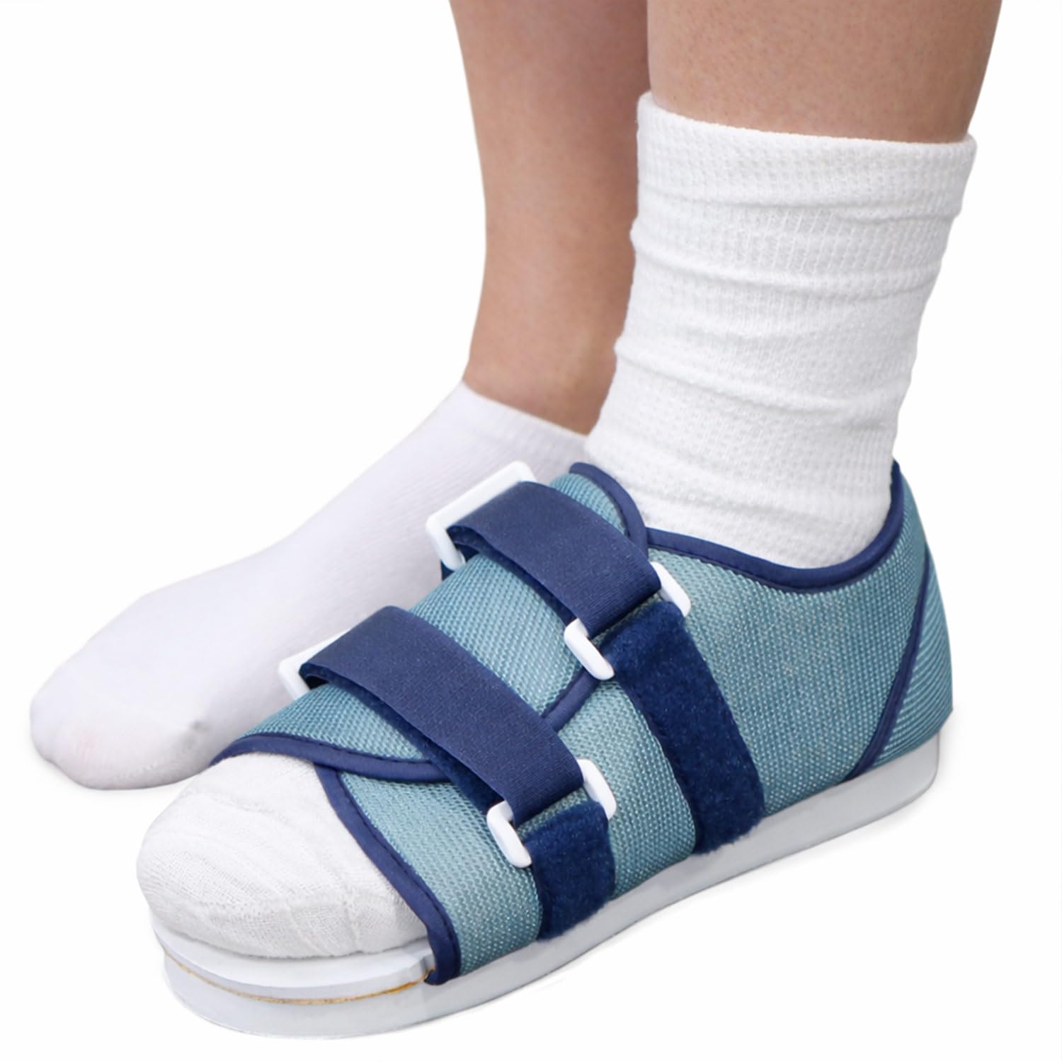 DMI Post Op Shoe, Surgical Walking Shoe or Walking Boot for Foot Pain, Broken Foot or Toes, Lightweight with Adjustable Straps, Universal Left or Right Foot, 1 Each, Shoe Size Men's 9-11