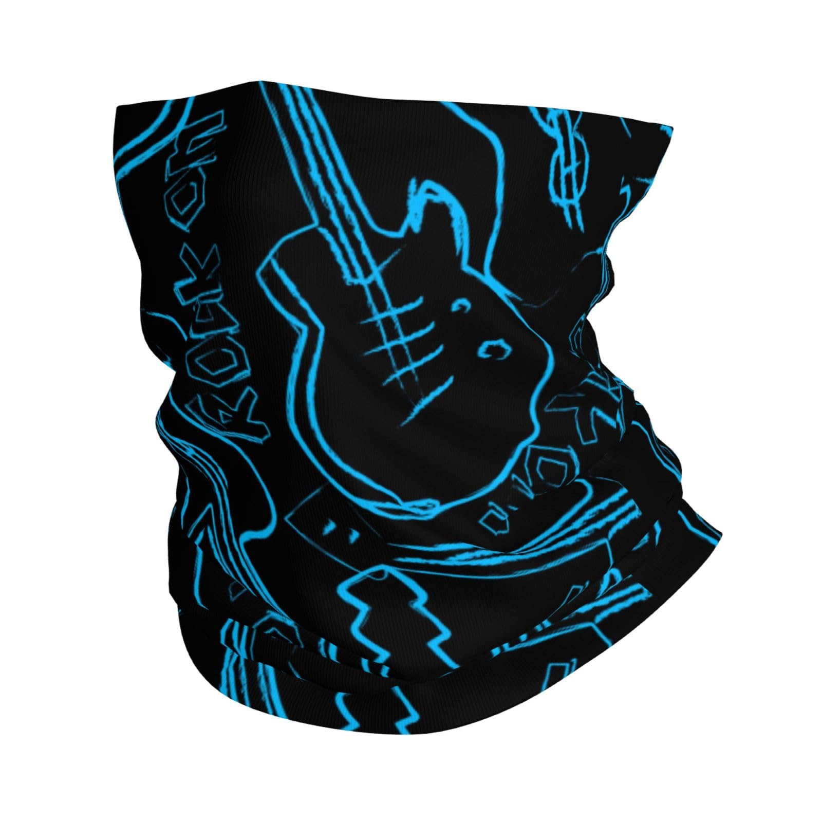 Lfeartesa Unisex As Picture Rock Guitars,Bandana Neck Gaiters Multifunctional Headwear Scarf Face Shield Headband Neck Warmer Tube