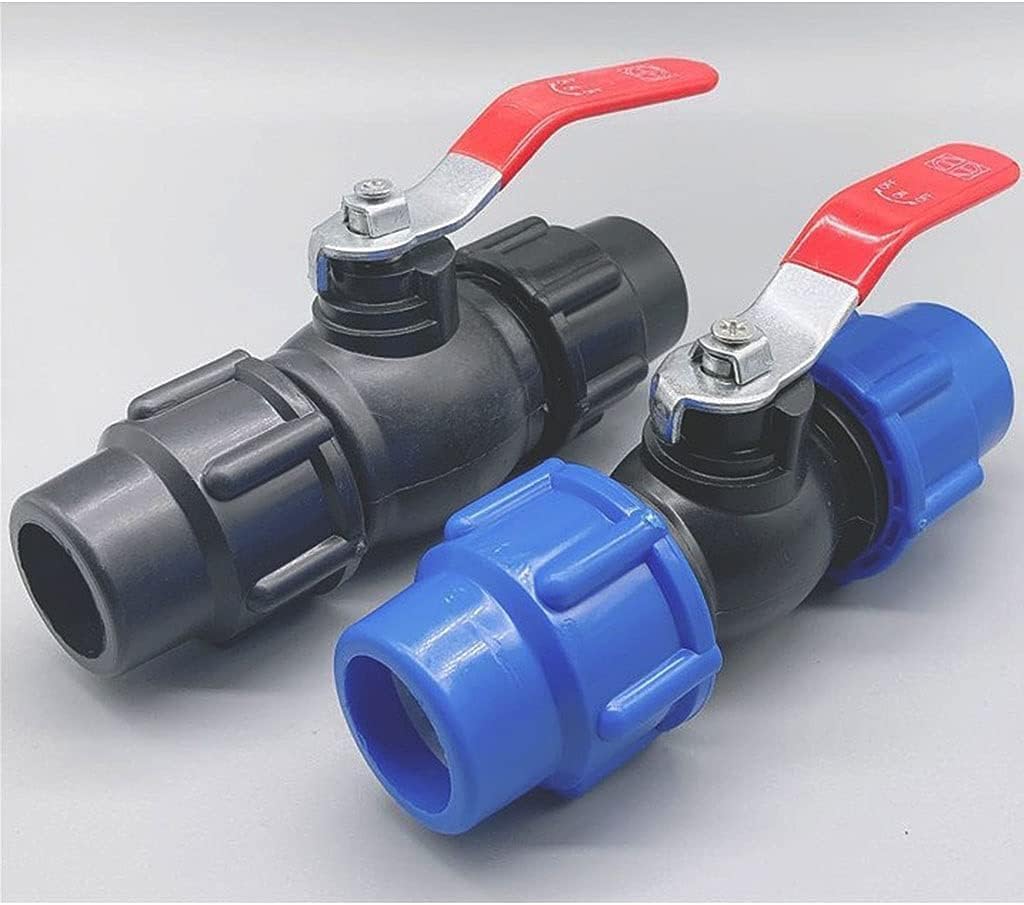 lever ball valves,ball valve,20/25/32/40/50/63mm Water Pipe Steel Handle Quick Valve Connector Ball Valves Accessories,1pcs (Size:Inner Dia.63mm,Color:Blue) (Color : (Color : Blu, Size : ( Color : Inn