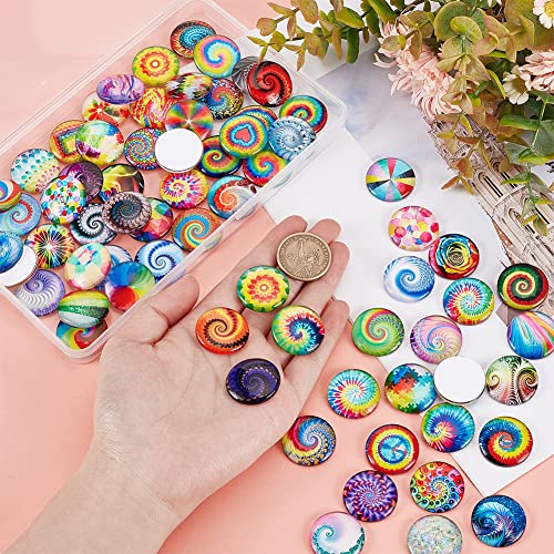 PH PandaHall 70pcs 25mm Glass Dome Cabochons - Image 3