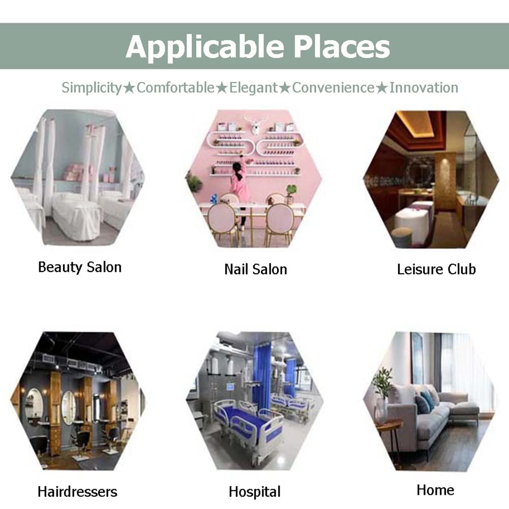 Rideau de séparation d'intimité, adapté aux hôpitaux, cliniques, spas, laboratoires, Bureaux, crèches, Panneau Unique (avec matériel de Rail) (Gris Clair, 200 cm).
