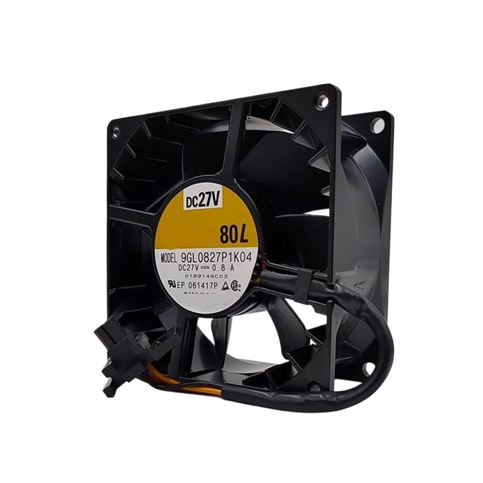 KNIUWMBMH 9GL0827P1K04 DC 27V 0.8A 8038 80 * 80 * 38mm 8cm Cooling Fan