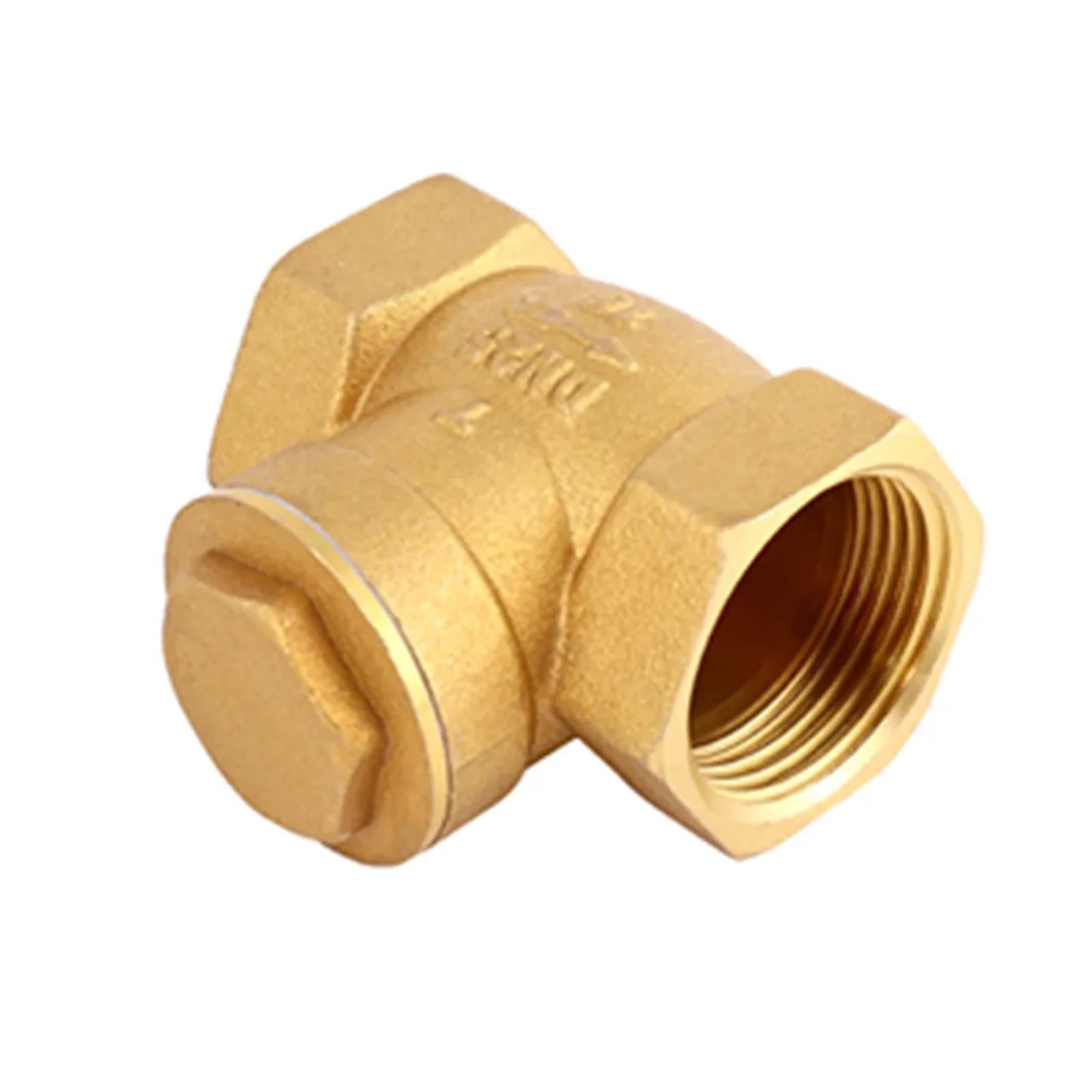 Llave de Paso 1/2 Válvula antirretorno horizontal con boca de alambre latón, rosca hembra cobre, 1/2", 3/4", 1", 1-1/4", 1-1/2", 2"(DN50)