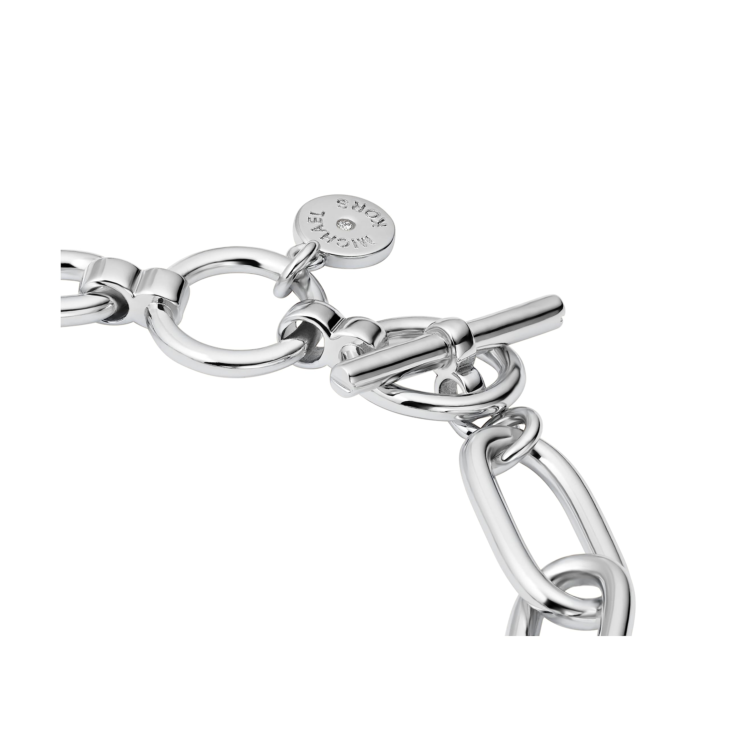 Michael Kors Brass MK Logo Chain Bracelet for Women, Color