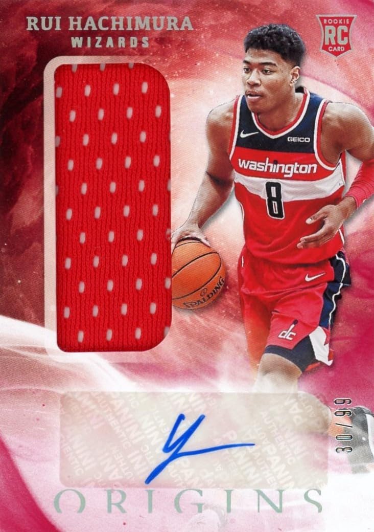 八村塁 ルーキー 直筆 サイン 実使用 ジャージ 入り 2019年 PANINI 社製 世界限定 99枚 ORIGINS カード UVケース付き 河村勇輝 シードスターズ