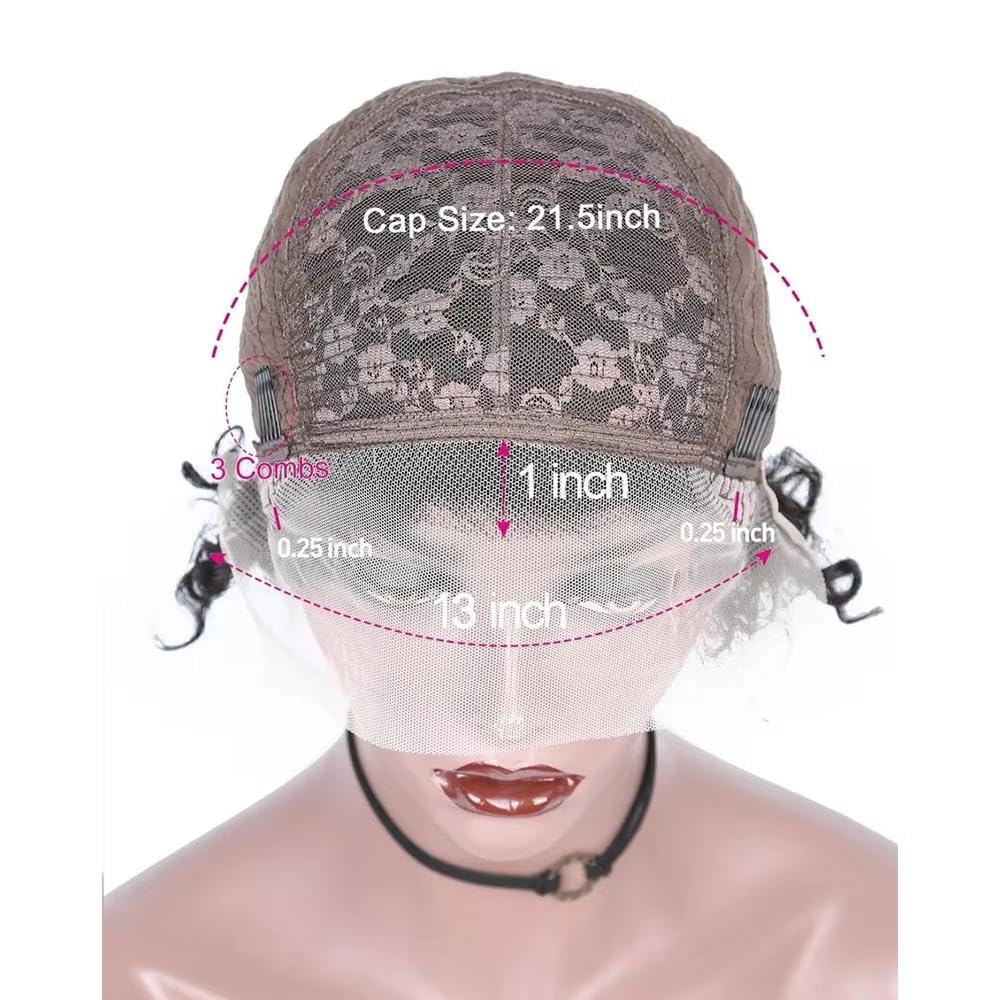 Haarpflege Kurze 13x1 Lockige Echthaarperücke Mit Spitzenfront Für Frauen Kurze Lockige Perücken Für Schwarze Frauen
