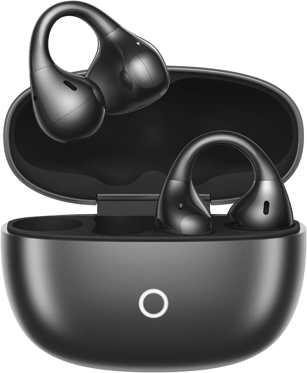 realme Buds Clip Écouteurs Bluetooth à Clip, 36H d'Autonomie, Réduction de Bruit des Appels IA, Traducteur IA, IP55, Bluetooth 5.4, Connexion Double Appareil, pour Sport & Intérieur, Negro Titanio