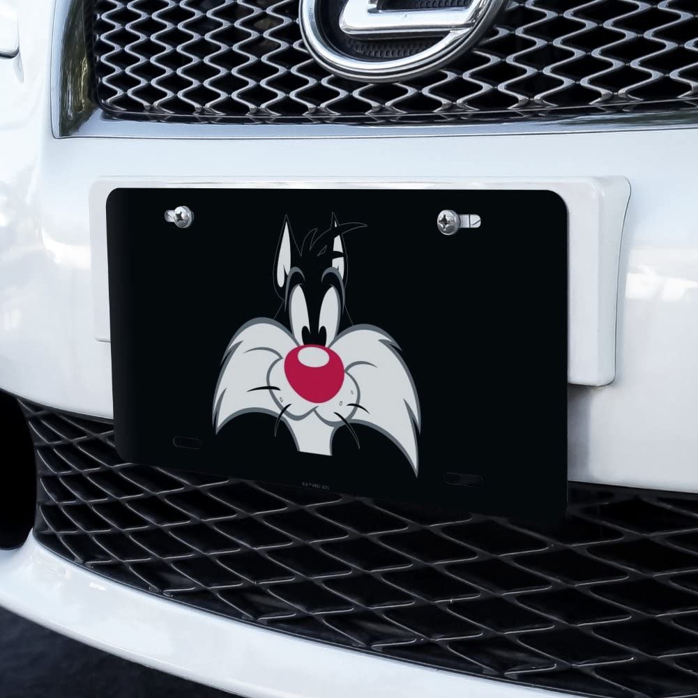 GRAPHICS & MORE Looney Tunes Sylvester Face Novelty Metal Vanity Tag License Plate
