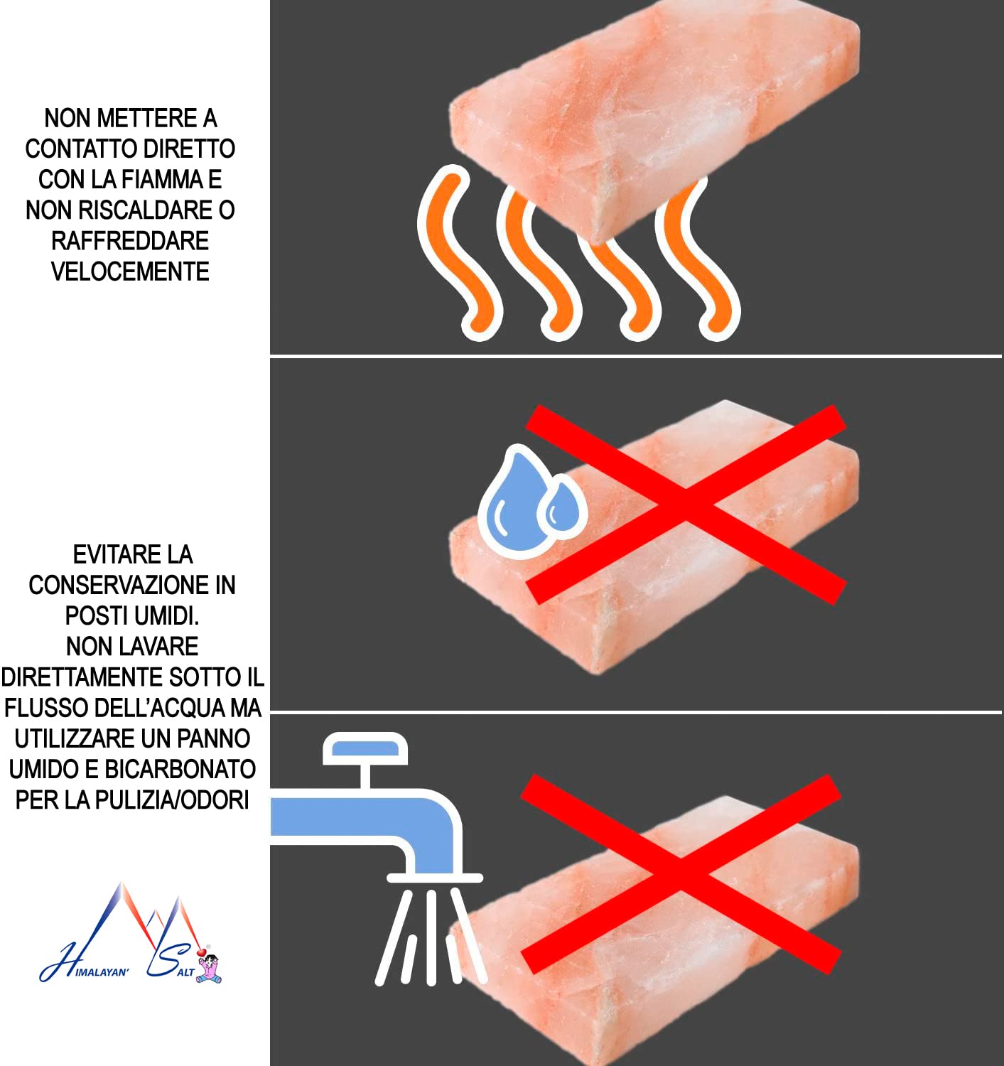Piastra di sale rosa per grigliare – Pietra Gourmet di sale rosa riutilizzabile per una cottura sana ed innovativa di carne, pesce, pane e verdure