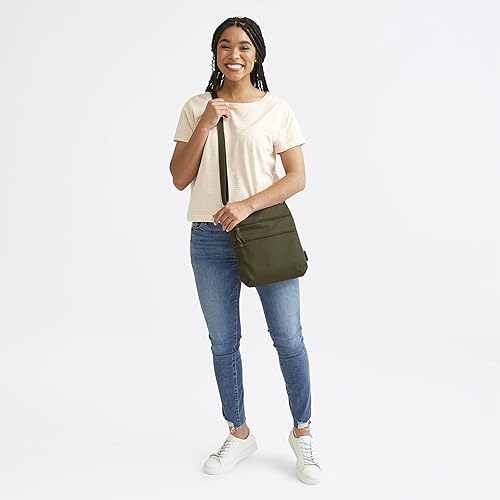 Miniatura 5 de Vera Bradley Triple Zip Hipster Crossbody Purse, Cotton