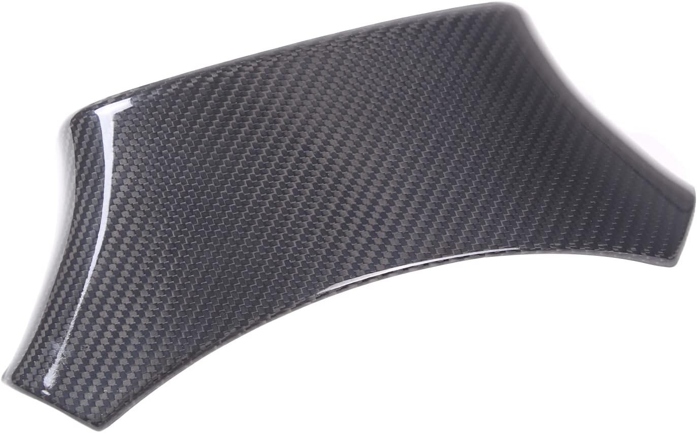 Car Steering Wheel Upper Base Trim Cover for Corvette C7 2014-2019, Car Steering Wheel Base Retractable Cover Trim, Dry Carbon Fiber (Type B) image 2