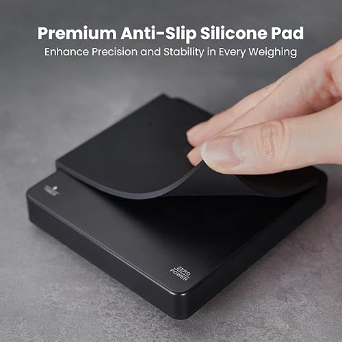 Miniatura 6 de Maestri House - Báscula de café con temporizador, báscula recargable precisa de 4.4 lbs0.00 oz para café expreso y café, báscula digital portátil de