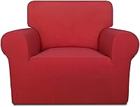 Vista 120 de PureFit Funda súper elástica para sofá reclinable con bolsillo, funda de sofá suave y antideslizante de elastano, lavable, protector de muebles