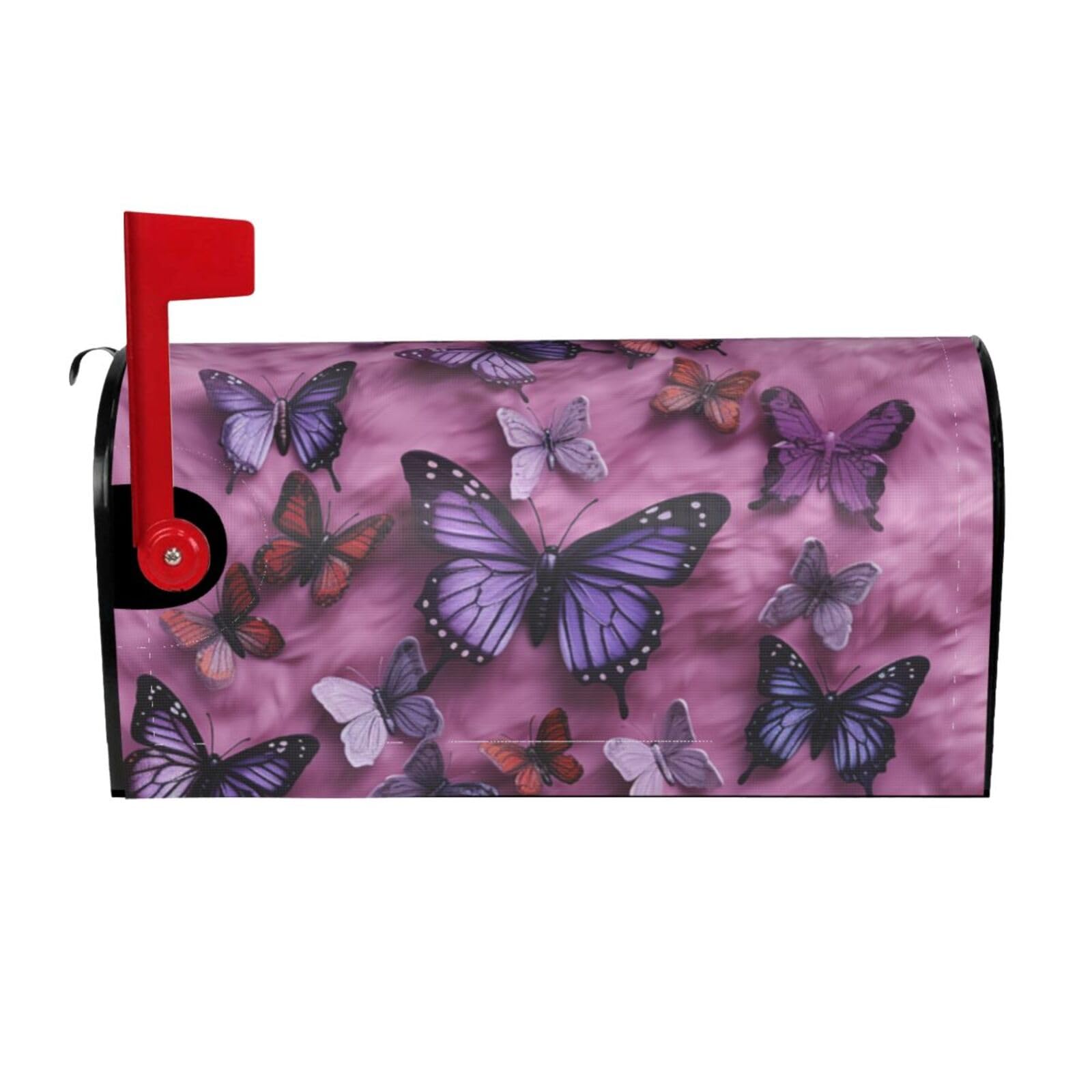 All Butterflies Mailbox Covers Magnetic Wraps Post Letter Box Cover Garden Home Decor 21x18 in