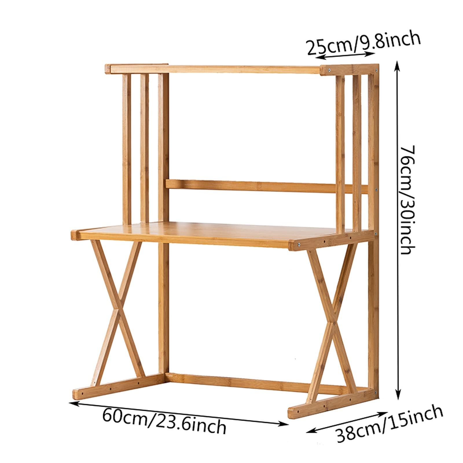 podstawa drukarki Stojak drukarki Stojak z 2 poziomą Półka do przechowywania Kuchnia Półka stołowa z biurem przechowywania Home Desktop Desk Stand Drukarka Organizacja Bambusa Podstawka na biurko