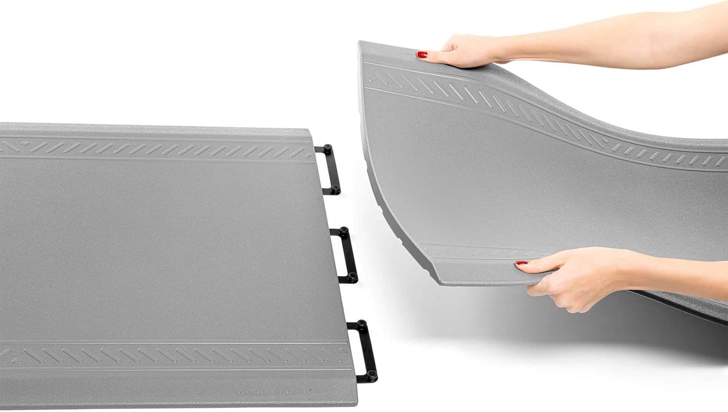 WeatherTech ComfortMat Connect Cushioned Non-Slip Waterproof Anti-Fatigue Mat 24" x 36" Middle Mat, Carbon Fiber, Tan