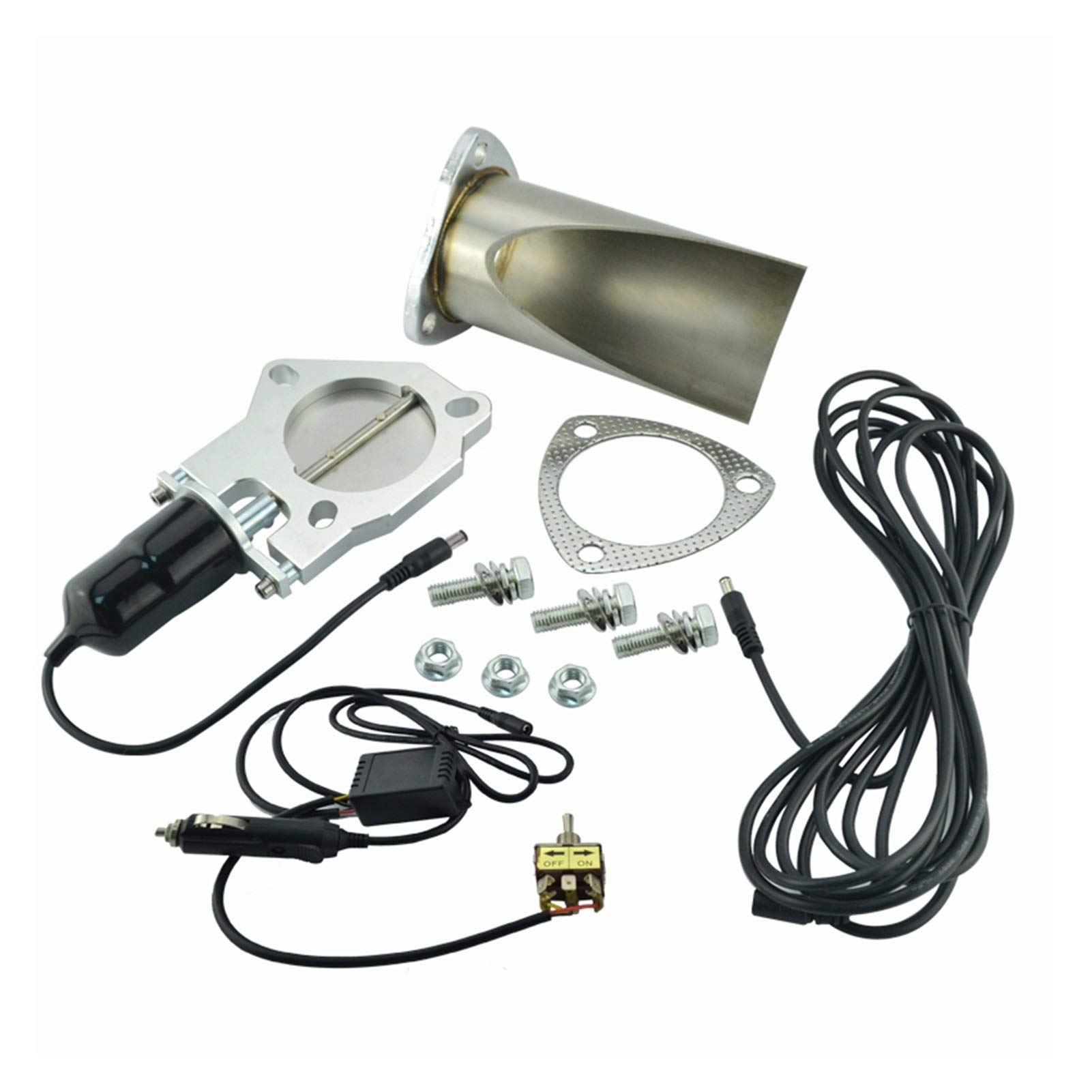 Buy SPEEDWOW 2.5 inch Electric Stainless Exhaust Cutout with Manually