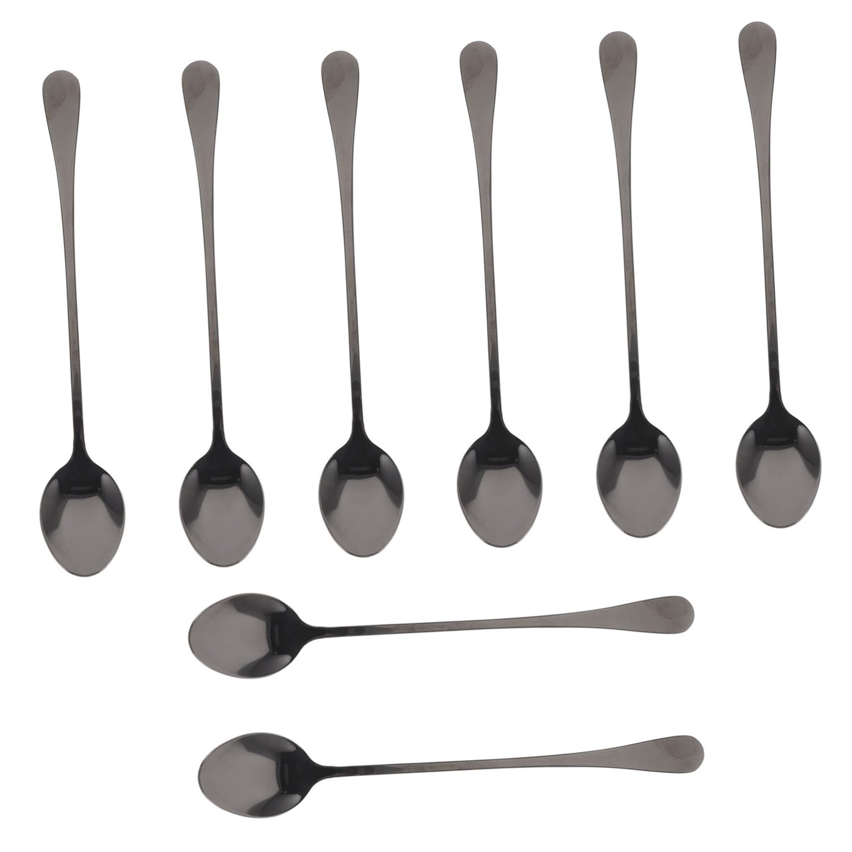 GRIRIW Smooth-surface Ice Tea Spoons Piece Stainless Steel Set Easy to Clean Comfortable to Use