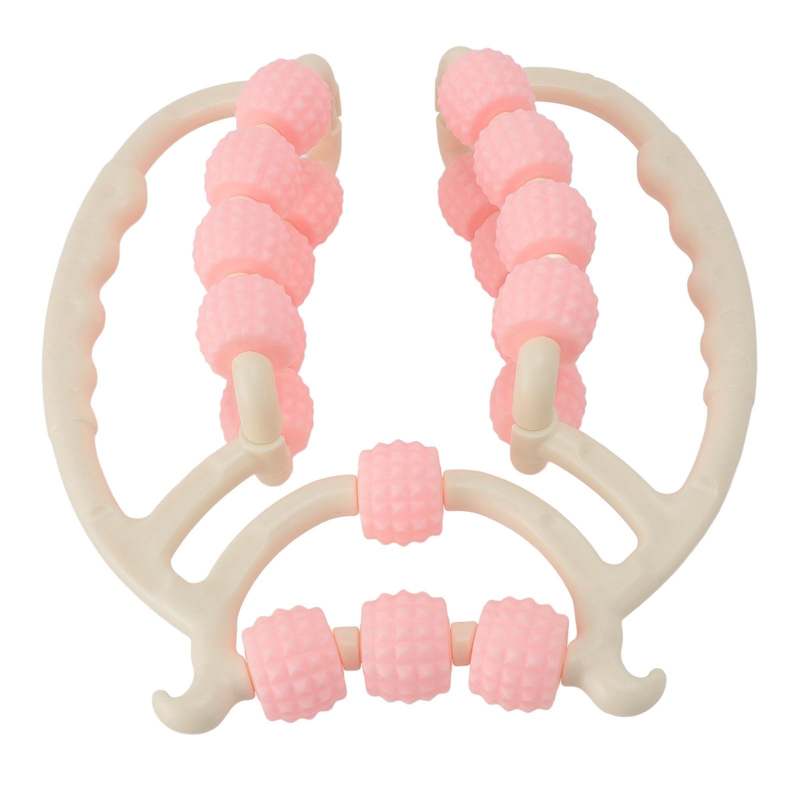 Ymiko Deep Tissue Muscle Roller, Circular Point Massage Roller for Calves, Legs, Arms, Tennis Elbow, Deep Massager, Pink, Firm, Muscle Recovery & Flexibility Improvement