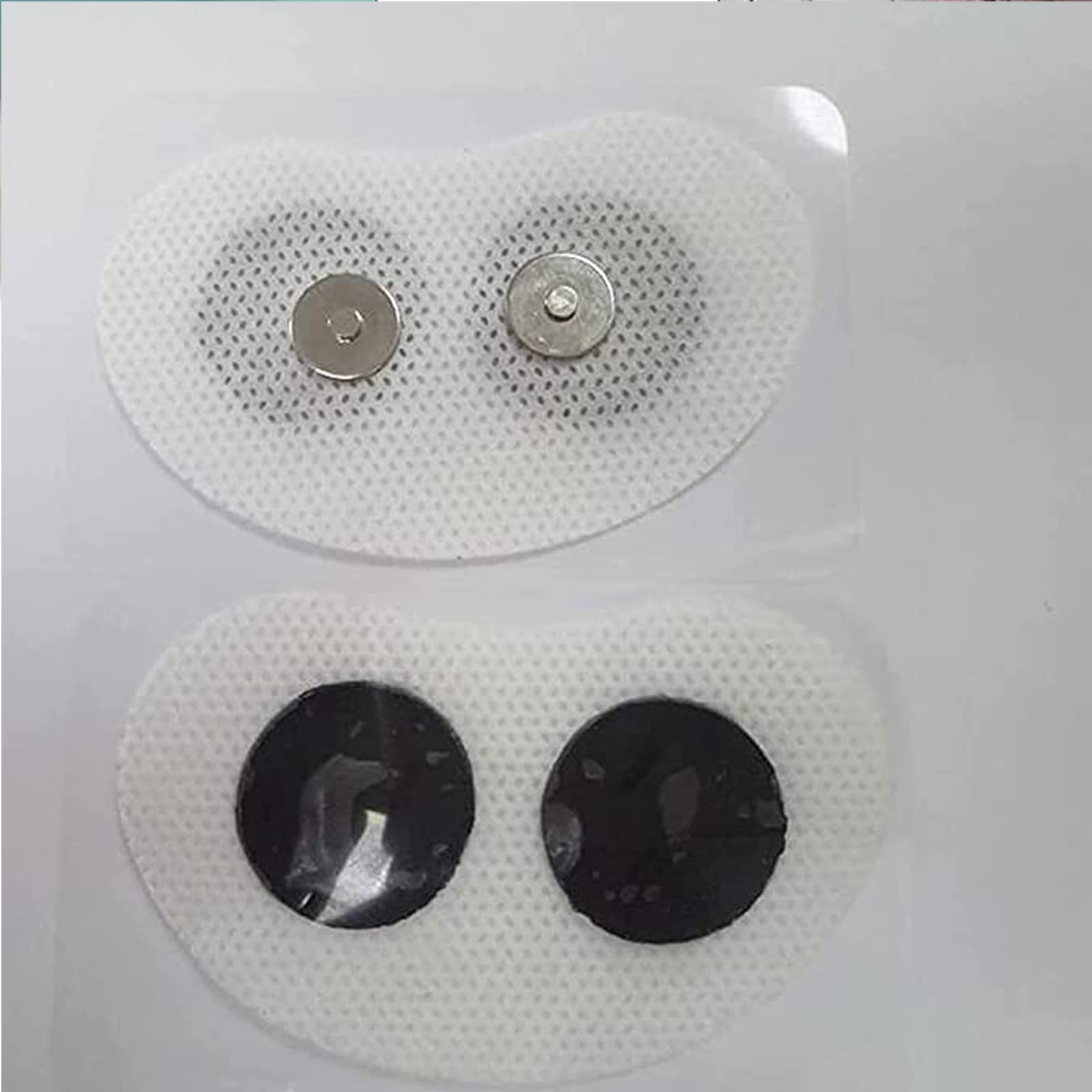 Strisce conduttive Adesivi magnetici a Scatto, Cuscinetti autoadesivi elettrodi in Gel for Dispositivo Anti-Sonno Intelligente Snore Circle(100PCS)