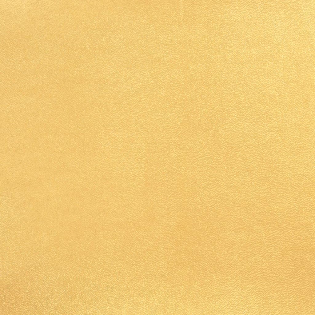 Fotel gamingowy czarny i złoty sztuczna skóra, ergonomicznie regulowany, z podłokietnikiem i zagłówkiem, obrotowy z kółkami, łącznie z podparciem lędźwiowym, idealny do biura, gabinetu