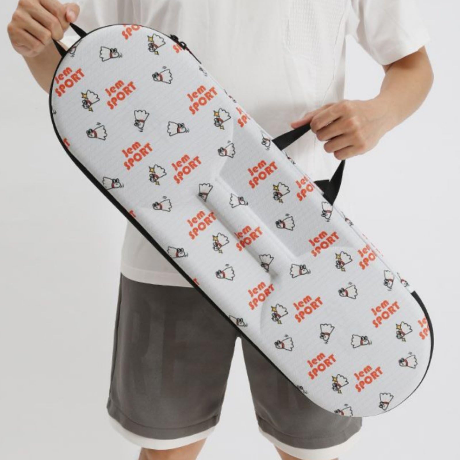 Amagogo Badminton Schlägertasche Badmintontasche Racketcase Schlägerhülle mit Hartschale aus Eva Und Oxford für Stoßschutz Druckfestigkeit, Array, Schwarz
