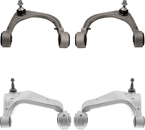 Miniatura 889 de Detroit Axle - Brazos de control delanteros inferiores con rótula + barras estabilizadoras de repuesto para Chrysler Dodge Intrepid 300M Concorde