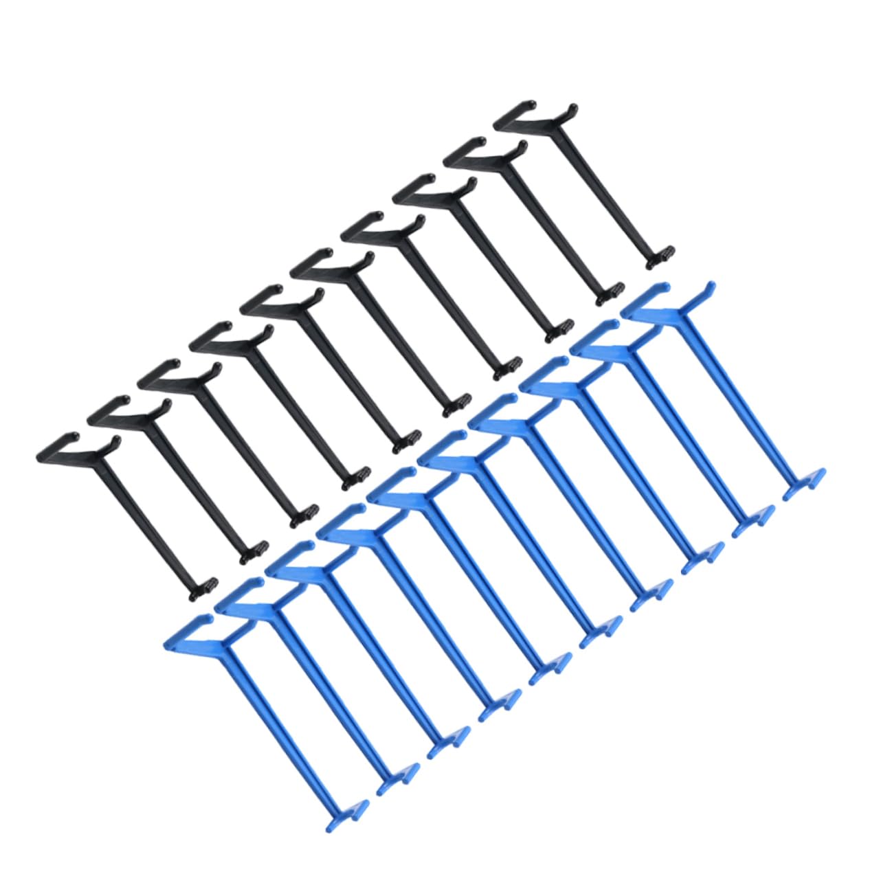 Écarteurs de branches réglables pour arbres fruitiers en plastique noir et bleu, lot de 50 pièces