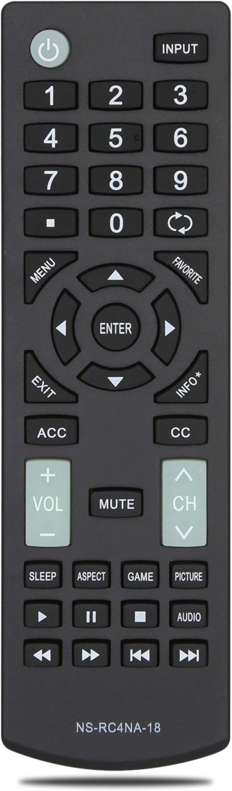 for Insignia TV Remote Control Replacement【Not for Insignia Roku or Fire TV】, Universal TV Remote for Insignia LED LCD Tvs, No Pairing Needed