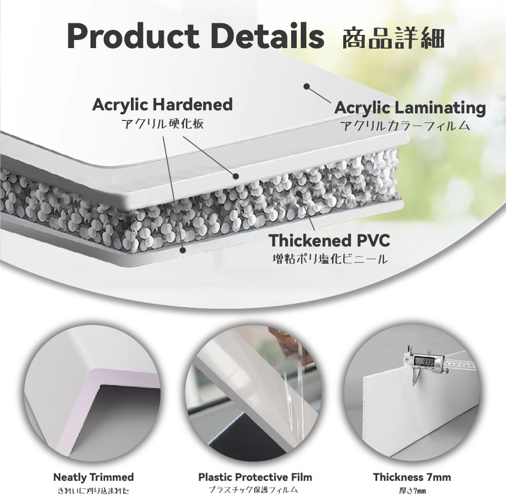 Window Sill Replacement Board,Waterproof UPVC Windows Sill Decorative Cover, Tile Finish Window Sill Protector Plate, Extension Panels Capping for Home