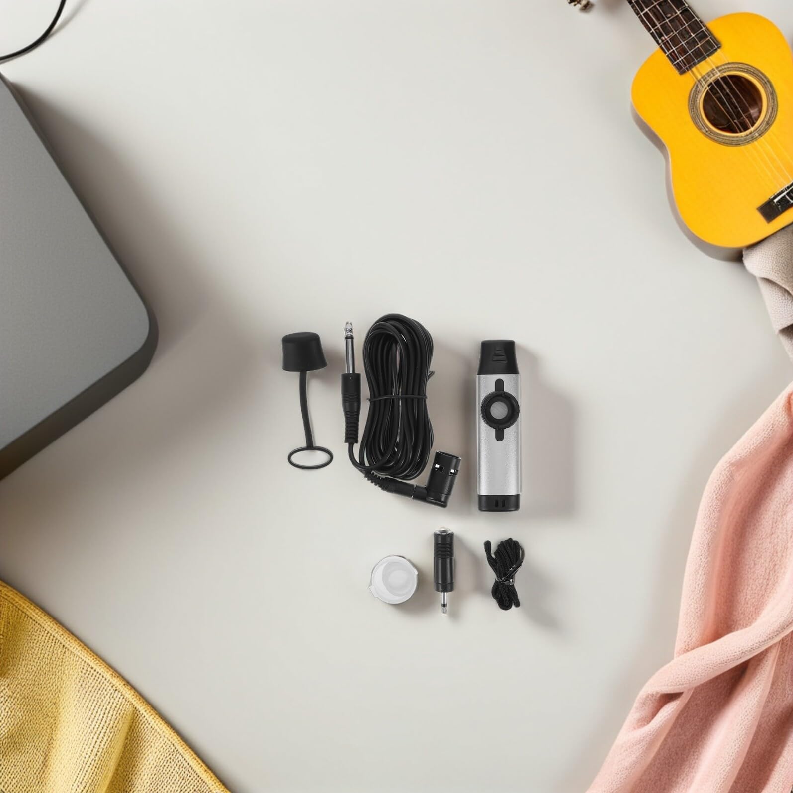 Kazoo Metálico Portátil Plata Instrumento Musical Electrónico Fácil de Aprender para Principiantes Compañero para Guitarra y Actuaciones Musicales