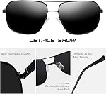 KANASTAL Sunglasses for Men Women Polarized Aviation Sunglasses with Premium Metal Frame Military Sun Glasses