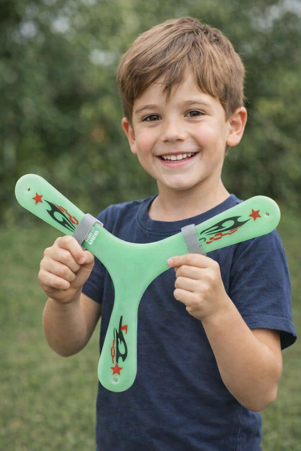 S.T.G Boomerang Glow in The Dark| Flying Disc Throwing Toy | Returning Boomerang Toy for Kids & Adult. Y-Shape (Green) 1 Offer-image-10