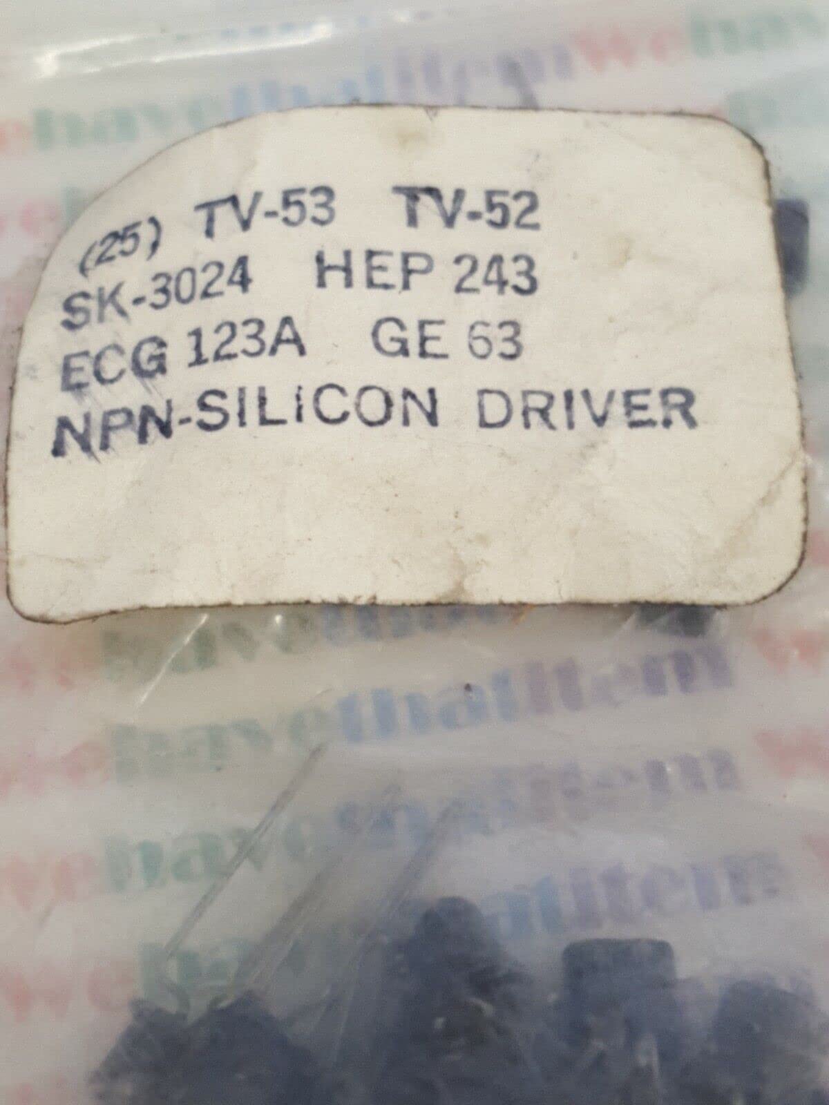 TV-53 / N-41 / Crosses to ECG123A, GE63 / Transistor / 3 Pieces (qzty)