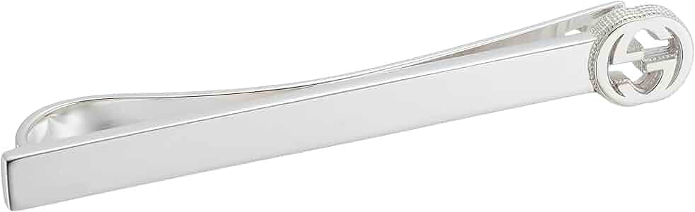 Amazon | [グッチ] Gucci シルバー ネクタイピン インターロッキングG