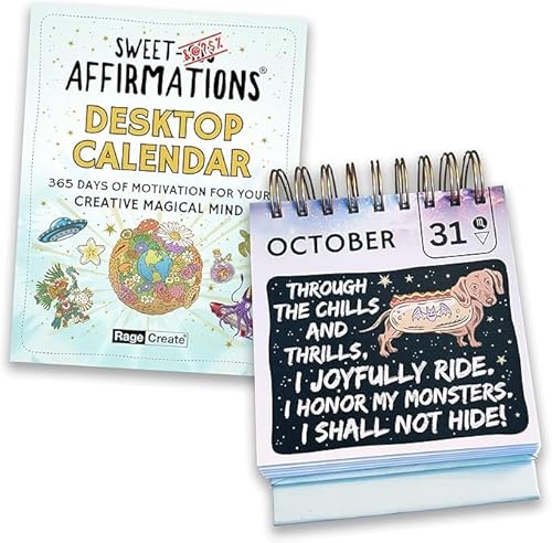 Sweet-A Affirmations Desk Calendar for 2025 & Beyond