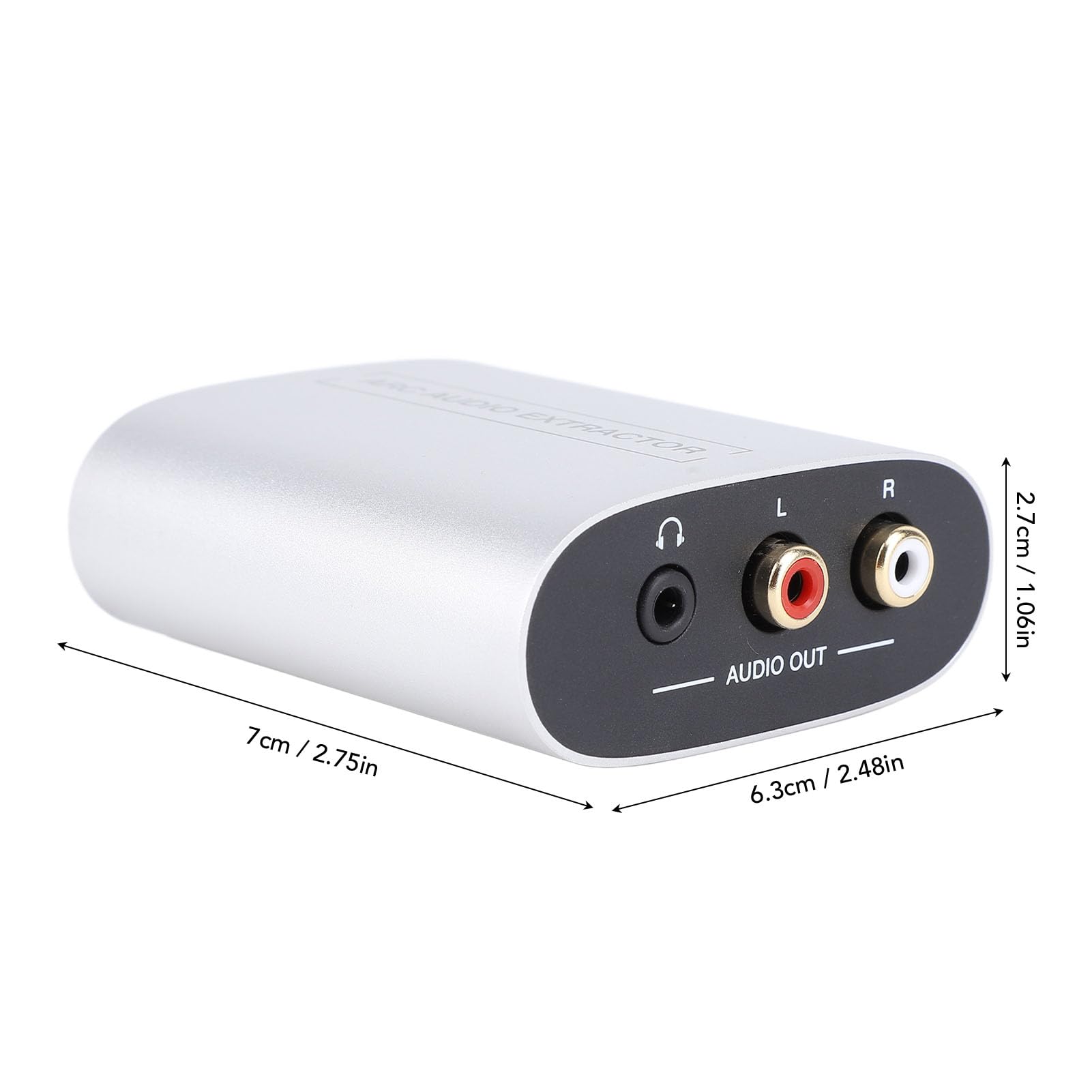 Sxhlseller Convertitore Estrattore con Funzione ARC per Televisori Ad Alta Definizione, Supporta Interfaccia Multimediale HD 1.4, Jack da 3,5 Mm, Porte AV LR, Uscita Stereo Analogica, Struttura in