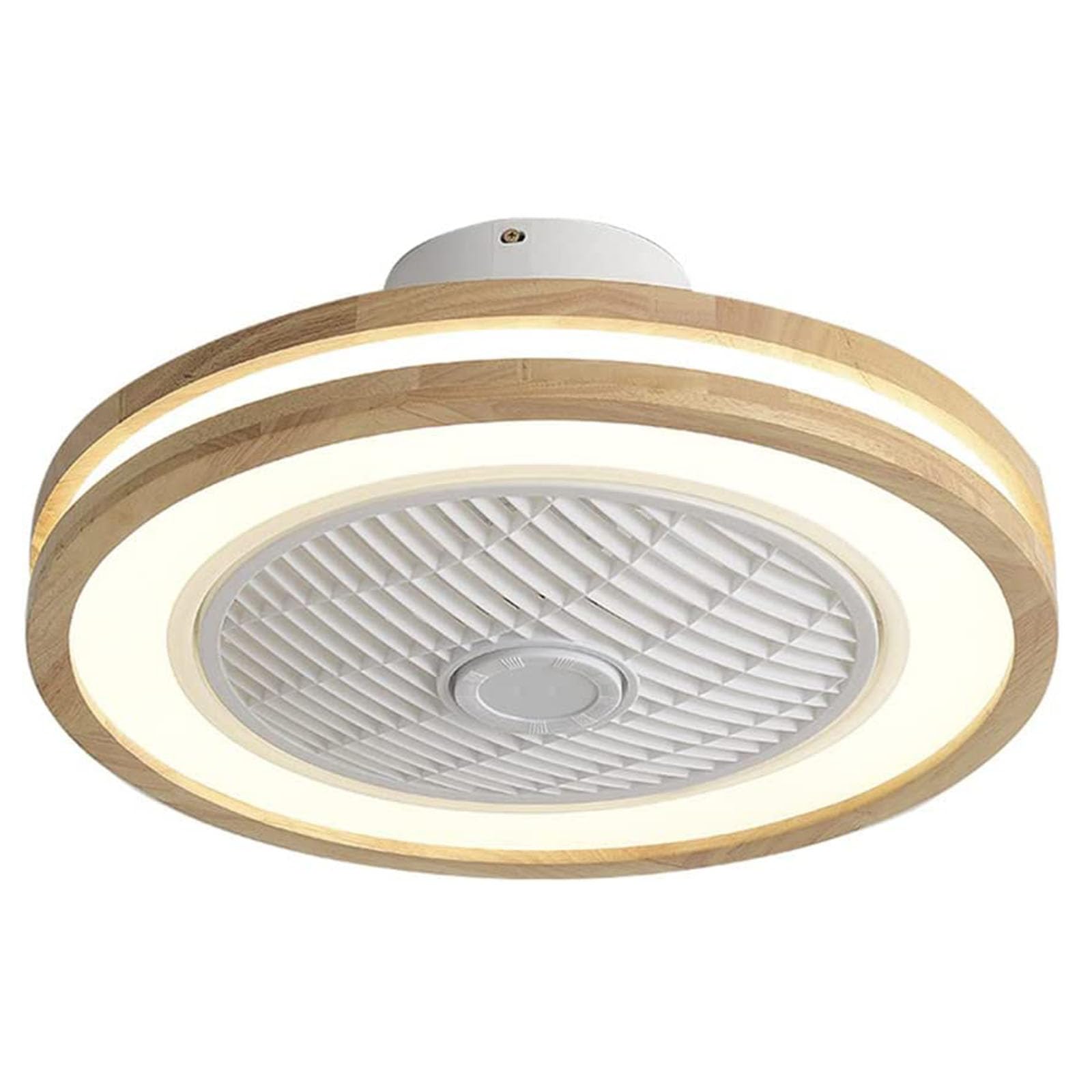 HXYSXHJUO Ceiling Fan Light 72w Led Dimmable Lamp Timeable Fixtures Invisible Enclosed Pendant Home Decoration