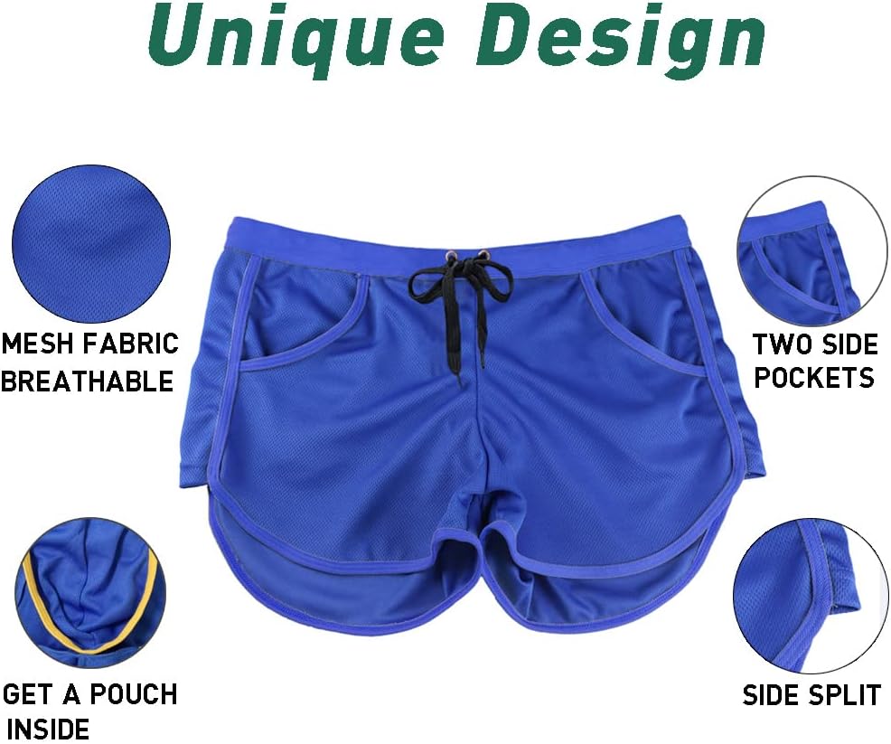 Rexcyril Men's Running Workout Bodybuilding Gym Shorts Athletic Sports Casual Short Pants - Image 5