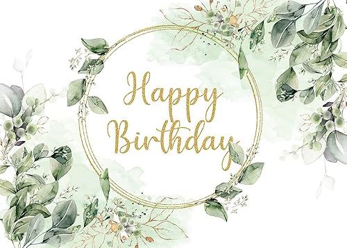 Miniatura 6 de Fondo de fotografía de hojas de eucalipto y suculentas, vegetación, hojas de eucalipto, para decoración de fiesta de cumpleaños, suministros de