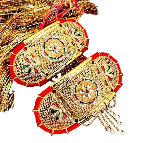 RAJASTHANI GAHANA Rajputi Bajuband for Women, Traditional (Gold)