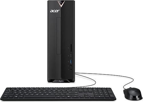 acer Aspire XC-895-UR11 - Procesador de 4 núcleos Intel Core i3-10100 de 10ª generación | 8 GB 2666 MHz DDR4 | Disco duro de 1 TB 7200 RPM | DVD 8X