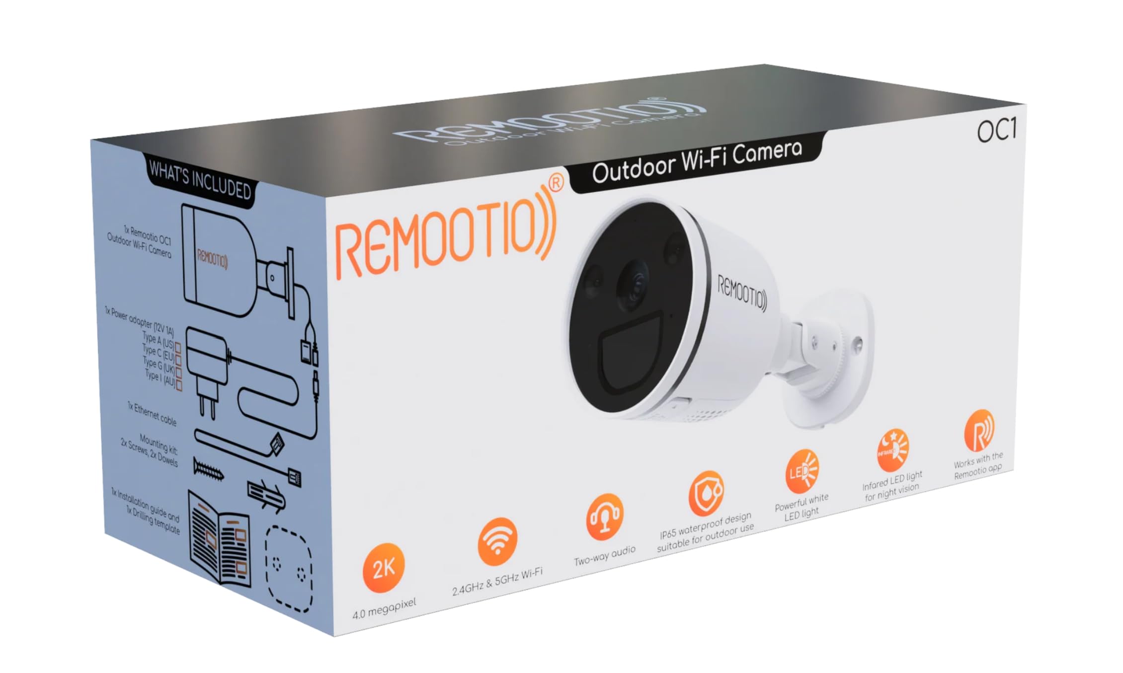Remootio OC1 Outdoor Wi-Fi Camera for Remootio Smart Gate Opener, White - Image 2