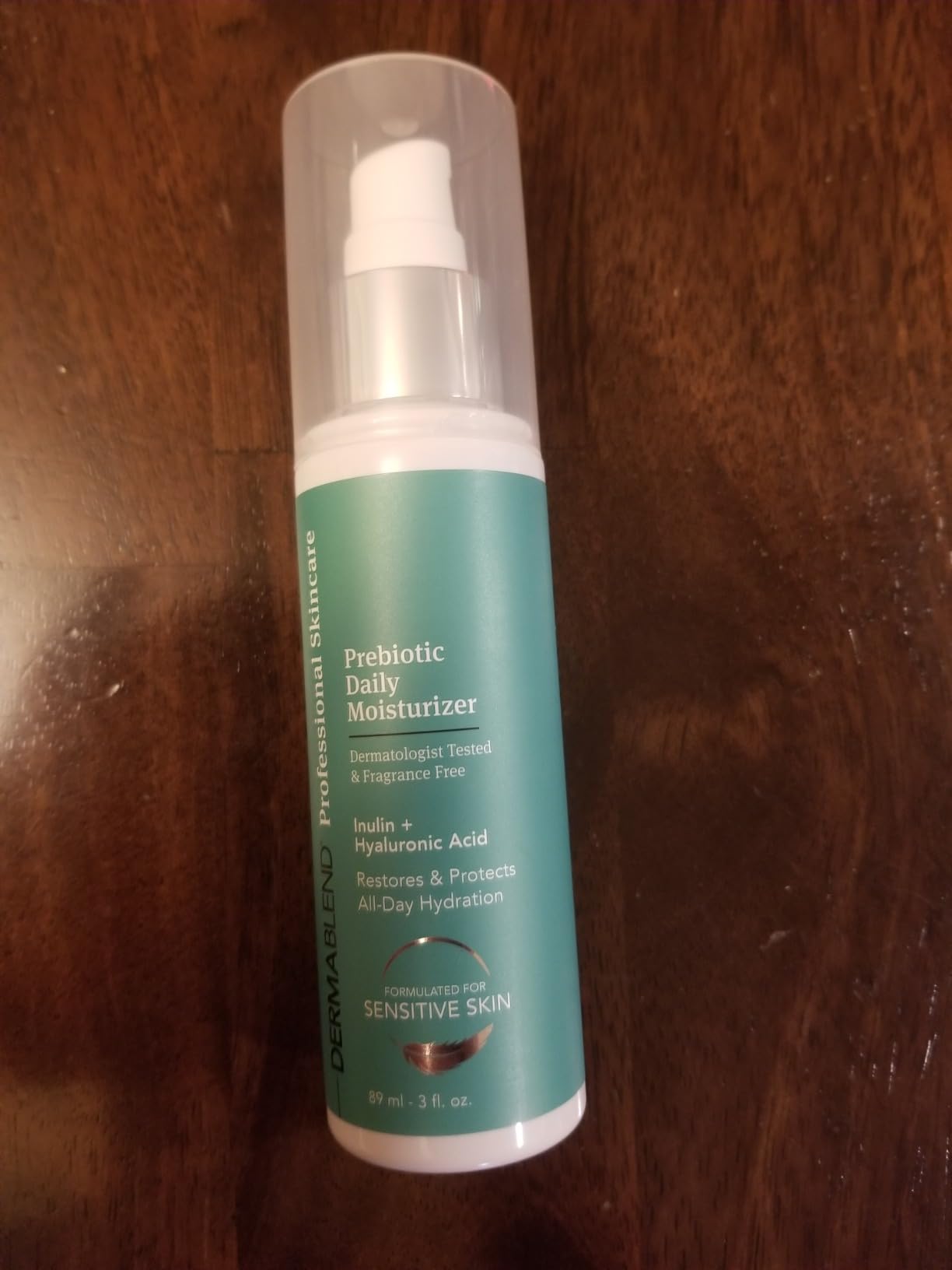 Baxter Of California LLC Dermablend Prebiotic Daily Moisturizer 3 fl oz, Lightweight Moisturizer with All-Day Hydration, Prebiotic Inulin, Probiotics & Hyaluronic Acid, Ideal for Sensitive Skin, Fragrance-Free Non-Comedogenic