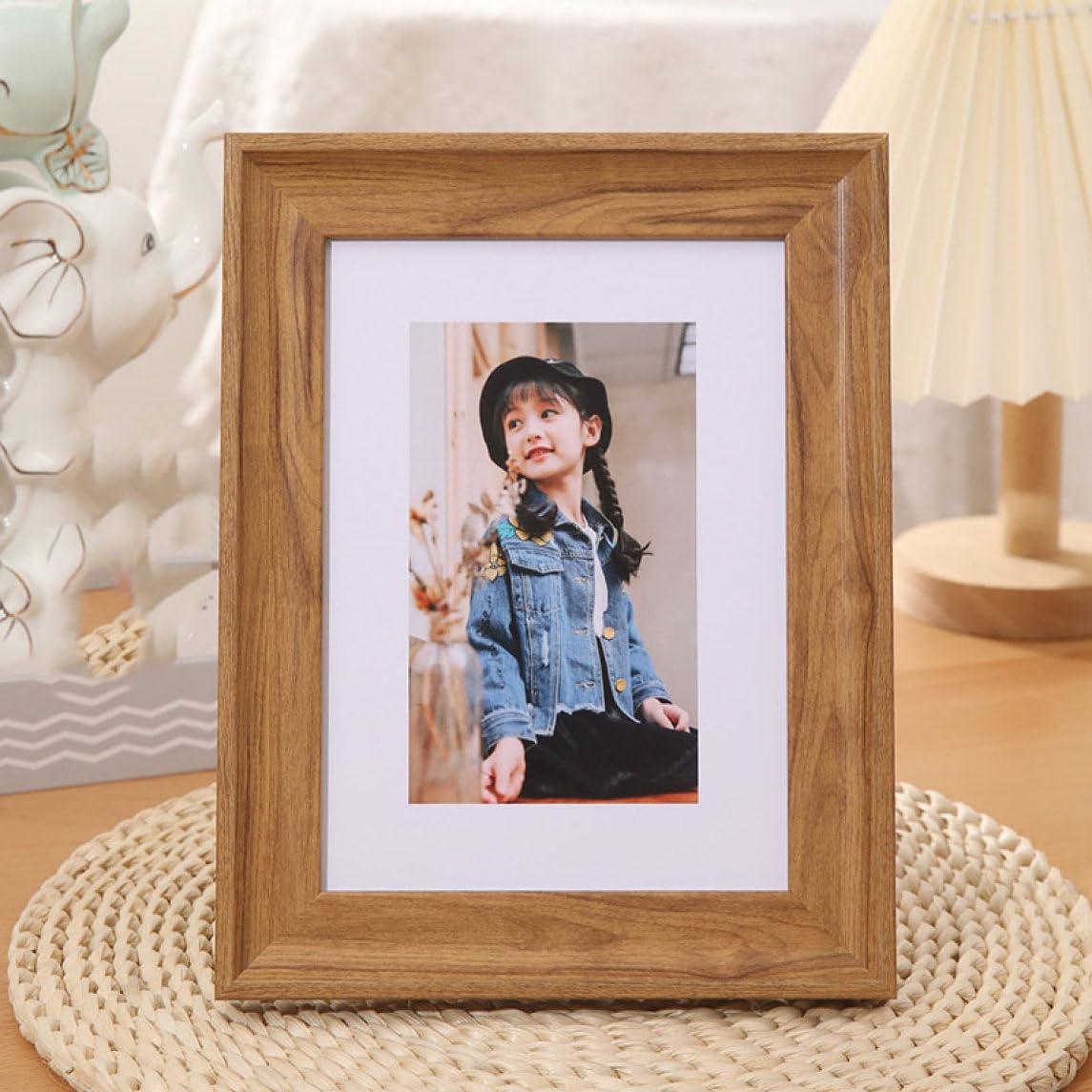 Amazon.co.jp: [LSDZW] 名入れ 文字入れ 13*18cm 可能 ウッド 写真立て