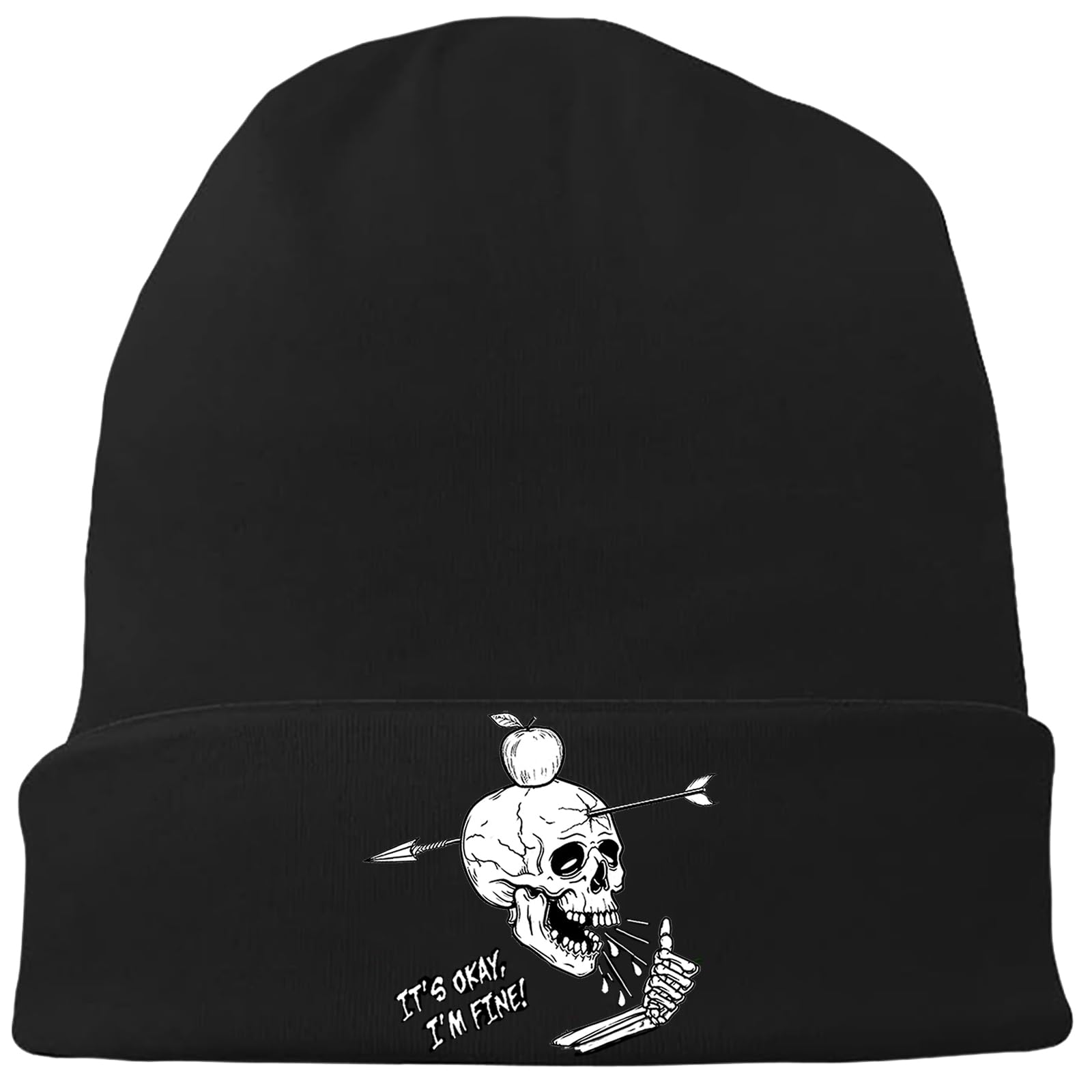 viofre Black Beanie for Men Skull Beanie Knitted Hat Mens Winter Hat Beanies Hats for Men Women
