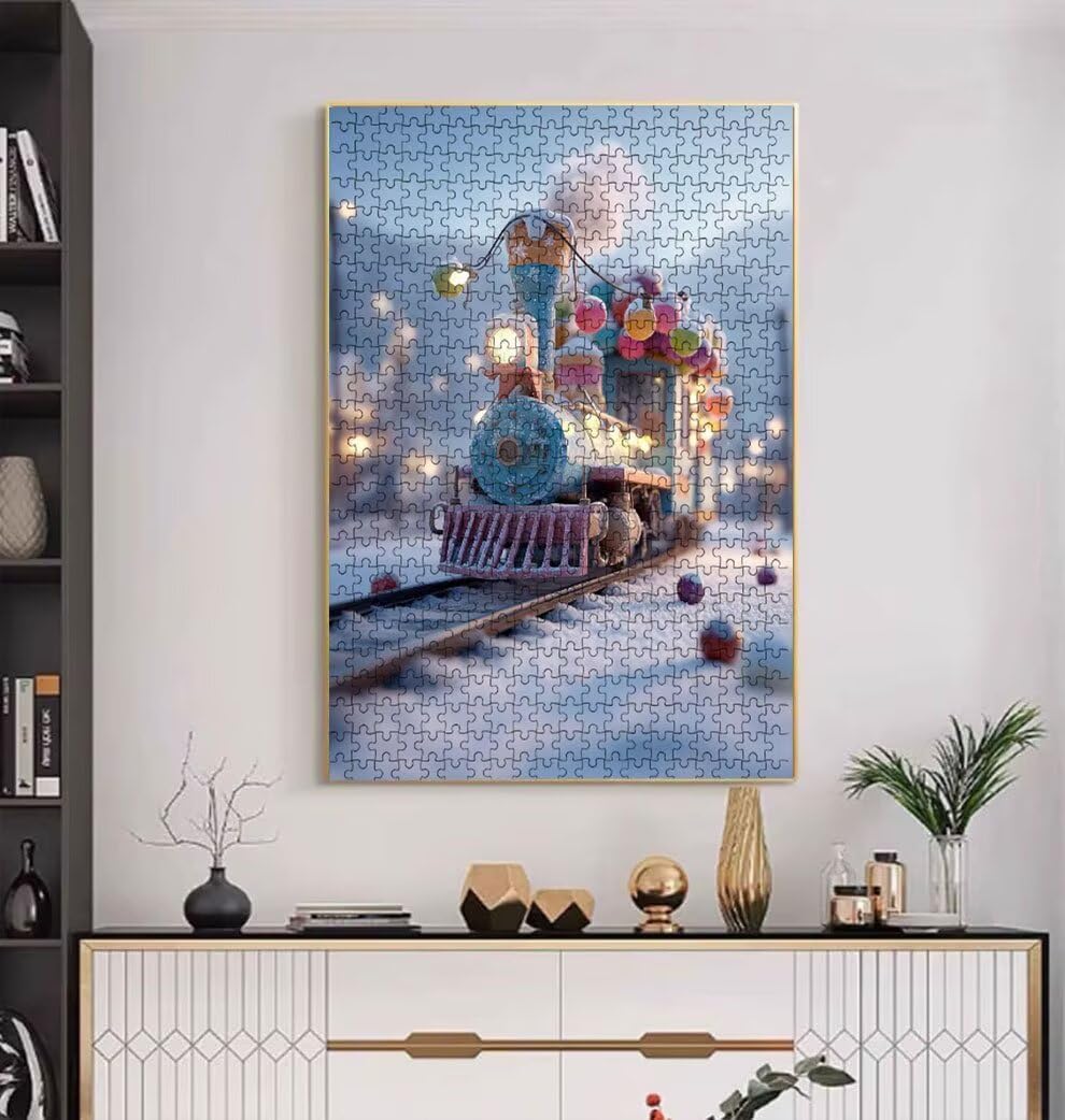 Balon Pociąg, Klasyczna Puzzle 4000 Sztuk Dla Dorosłych BLQSBGA7-392 | Wyzwanie Zagadki, Gry Logiczne Cała Rodzina, Stres, Wystrój Domu Miłośnicy Puzzle
